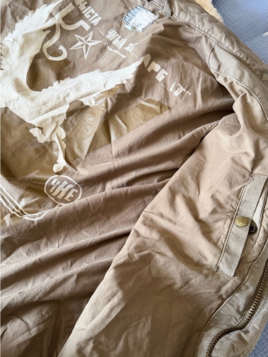 Men's Olive Field Jacket military look - Picture 8 of 9